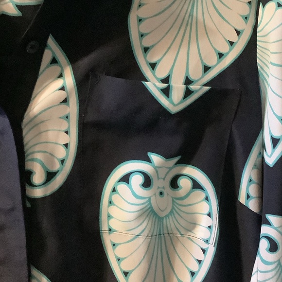 Crown & Ivy Navy and Light Blue‎ Midi Dress - Picture 7 of 9